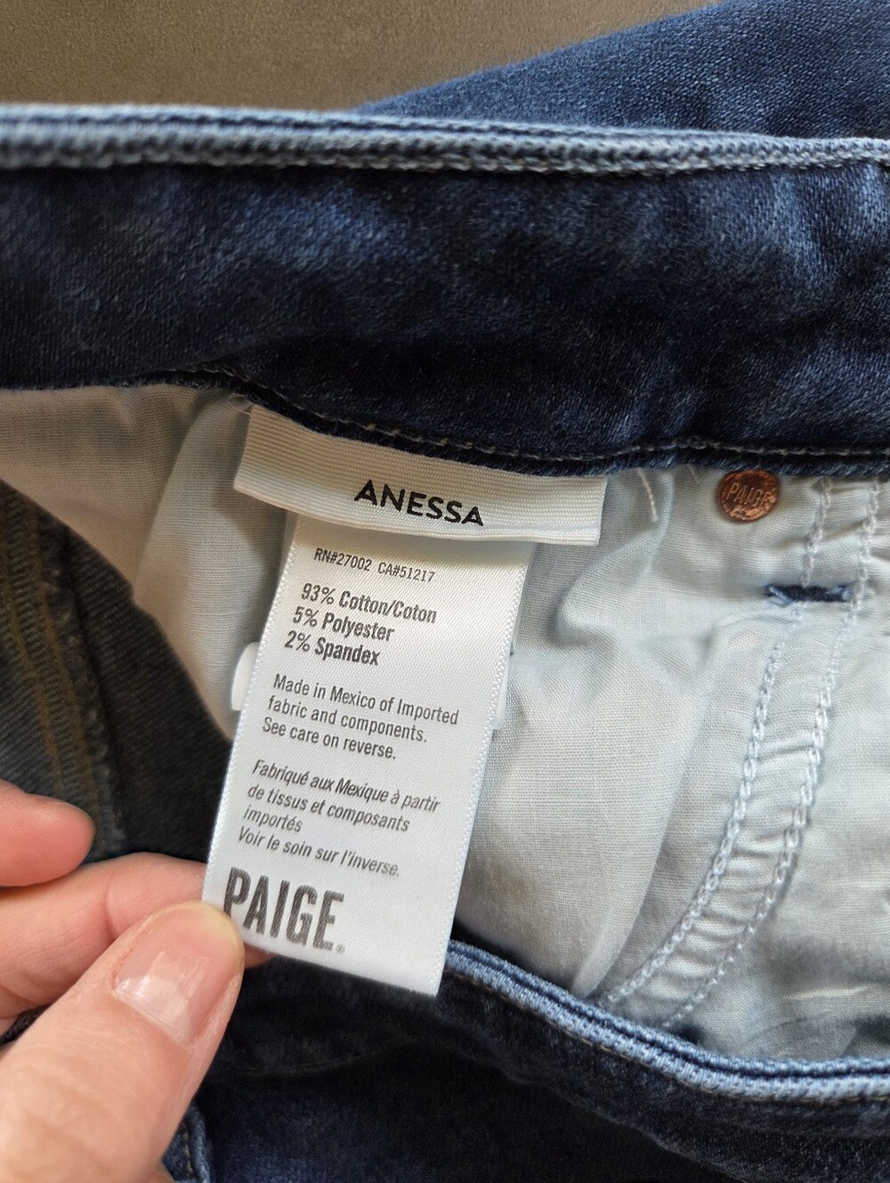 Paige Women's Anessa Wide Leg Jean Size 33 Foreign Film - Picture 5 of 12